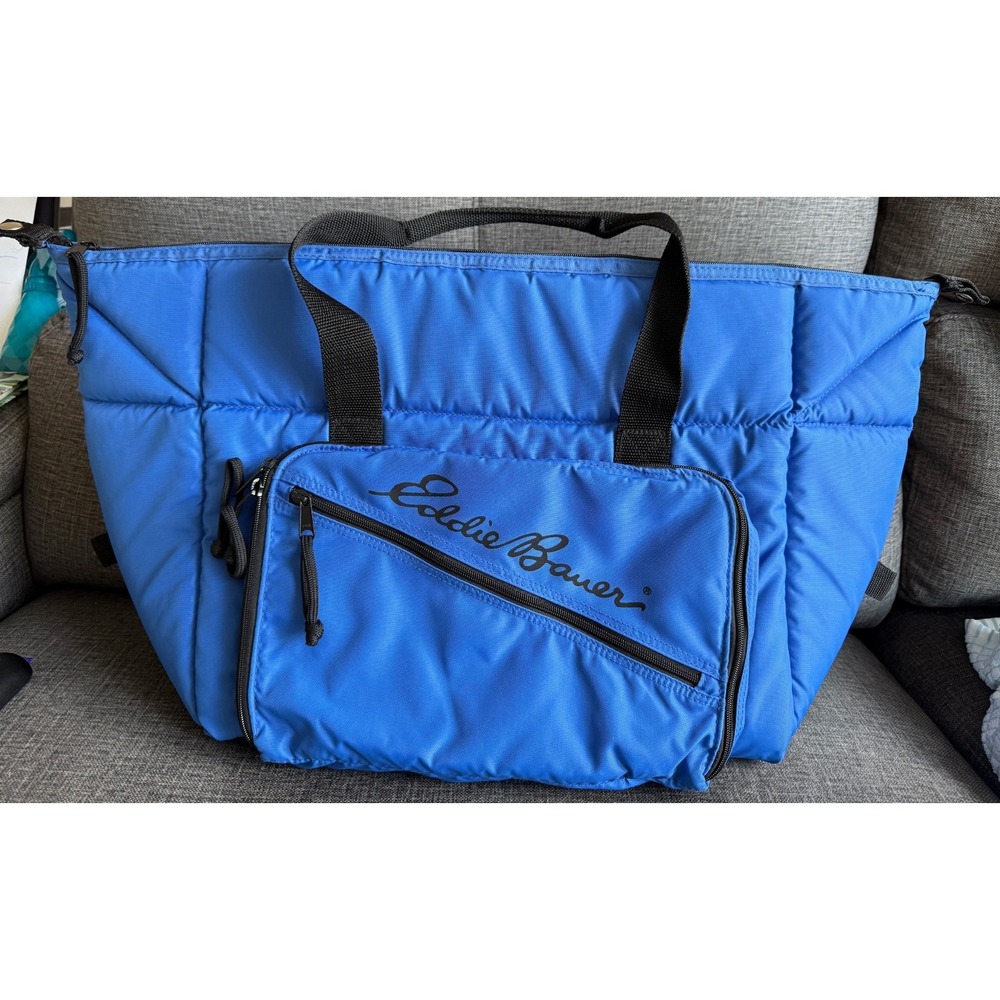 Eddie Bauer Insulated Cooler Bag, Blue, 25 x 14, Excellent Condition
